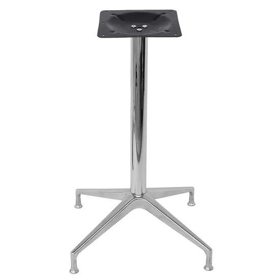 Base de mesa cruzada de aleación de aluminio para mesa de restaurante para ventas