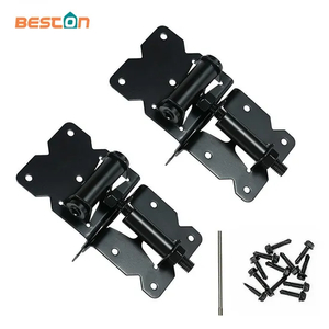 Bisagras para cercas de metal galvanizado de alta resistencia, directas de fábrica: hardware profesional para exteriores