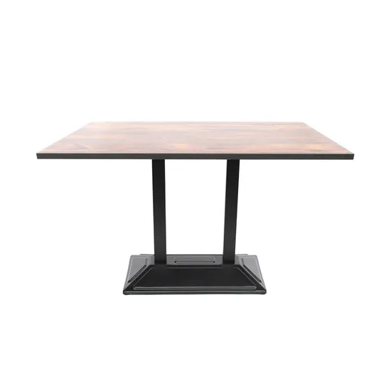 Patas de mesa de café y Pub de hierro, base de pedestal única, 2 patas