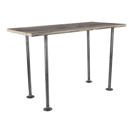 Patas de mesa industriales de tubo de hierro negro para patas de mesas vintage personalizadas
