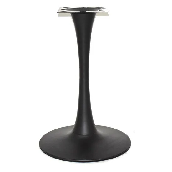 Base de mesa tipo tulipán para material de hierro duradero y recubrimiento en polvo blanco