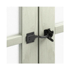 Kit de bisagras para cerca y pestillo de puerta de metal pequeño y resistente para uso en exteriores