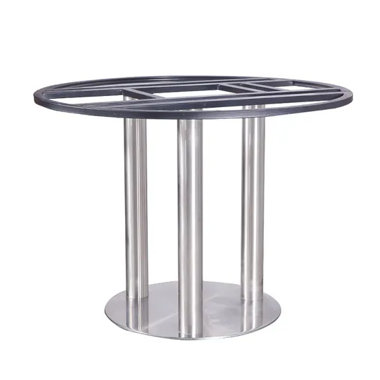 Base redonda de la mesa del restaurante del comedor del metal del tulipán del acero inoxidable del café de los muebles