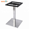 Accesorios para muebles Base de mesa de comedor de acero inoxidable moderna para vidrio
