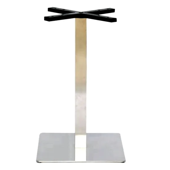 Mesa de comedor industrial al por mayor de la base del oro del metal base de la tabla