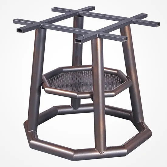 Base de la tabla de la altura del café de la pierna del arrabio de la manivela del tulipán del metal de acero de los muebles