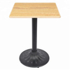 Piezas de muebles Cruz negra Pata de mesa de metal de hierro fundido para uso hotelero
