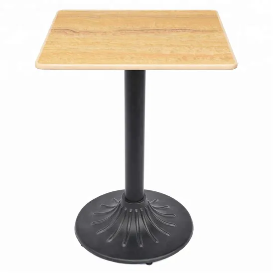 Piezas de muebles Cruz negra Pata de mesa de metal de hierro fundido para uso hotelero