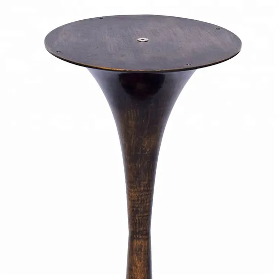 Patas de mesa de tulipán de hierro y bronce redondas de estilo clásico para mesas de centro