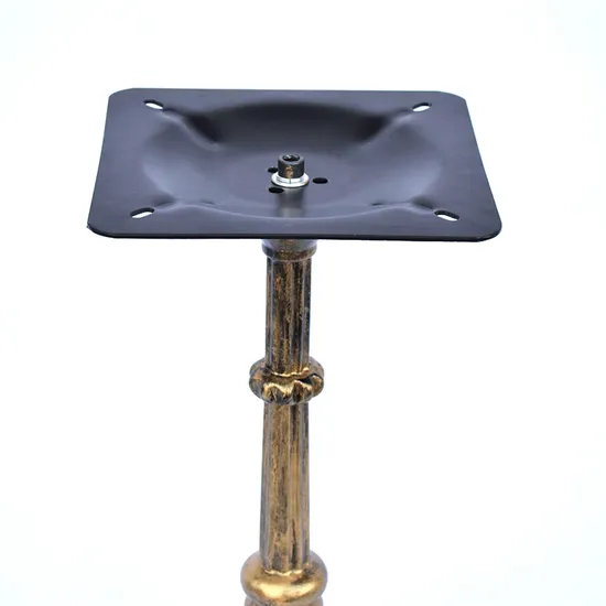 Pata de mesa de centro de hierro fundido de bronce con garra de tigre decorada