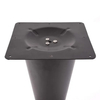 Muebles con recubrimiento de polvo negro de hierro Tulip Base de mesa para encimeras de mármol