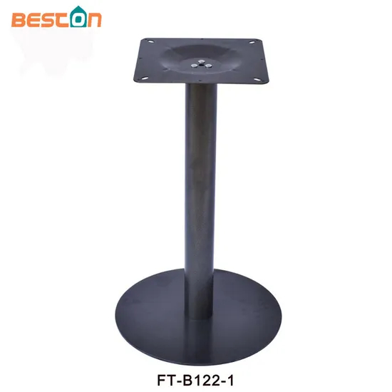 Precio de fábrica de patas de mesa de hierro con recubrimiento de polvo negro para restaurante