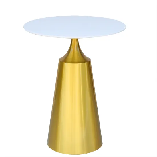 Base de mesa de comedor de hotel de acero inoxidable dorado de alta calidad a precio mayorista