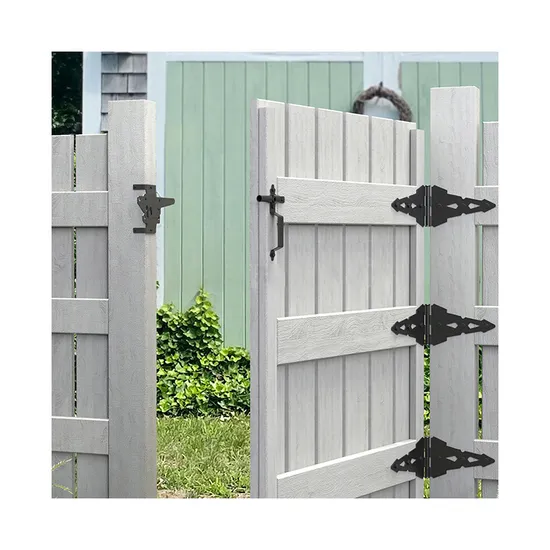 Kit de herrajes para puertas y cercas de acero galvanizado de alta resistencia para puertas de madera