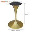 Base de mesa de hierro con forma de tulipán, base de mesa de comedor, patas de muebles de metal