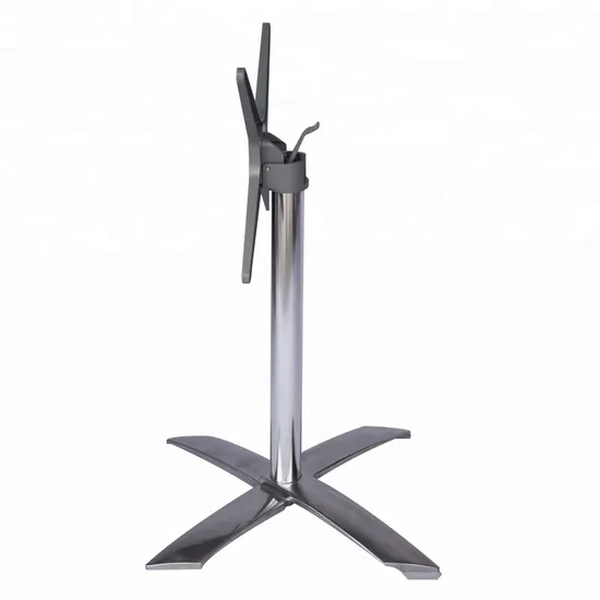Pata plegable ajustable de la tabla del metal de la aleación de aluminio de la base de la tabla de los muebles de encargo