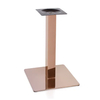 Pieza de muebles, patas de mesa de comedor con base de acero inoxidable en oro rosa