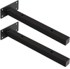 Soporte de estante flotante, soporte de estantería de pared negro de hierro Industrial decorativo