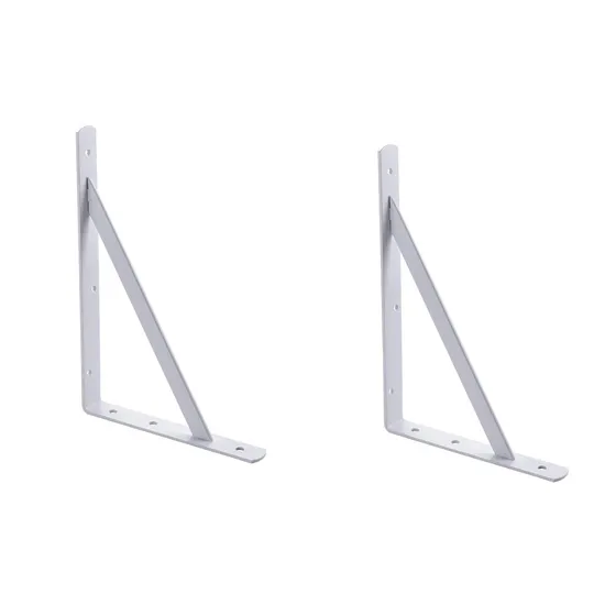 Soportes de soporte de pared Estante flotante Soporte triangular de metal reforzado con acero de un solo lado