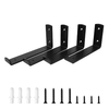 DIY L Set Soportes de estante flotante de pared de metal de hierro fundido para estantes