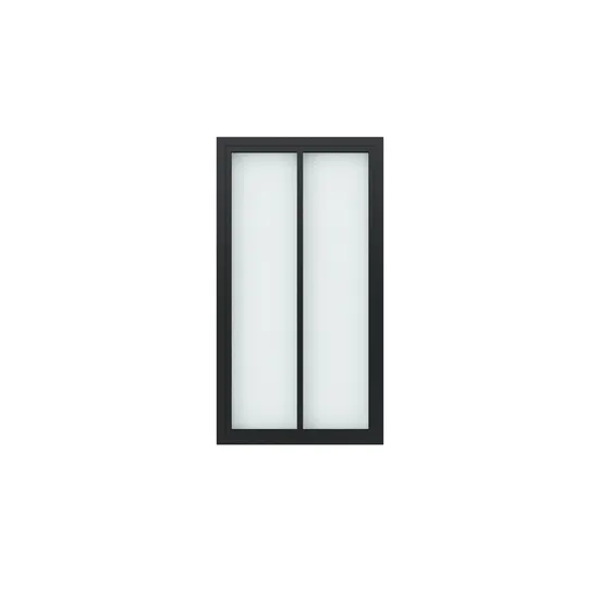 Estilo de fábrica de puertas y ventanas de vidrio, marco metálico de ventana corrediza