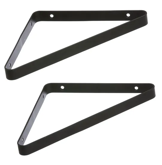 Soportes para estantes Soporte para estante negro rústico Soporte para estante de hierro