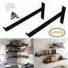 Soportes de pared para estante de hierro, soporte triangular para puerta de madera