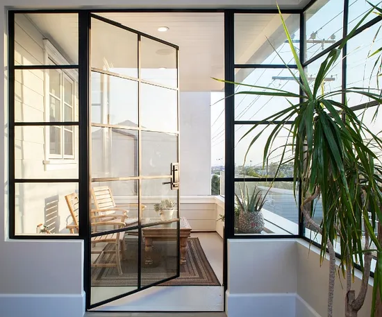 Soluciones innovadoras para puertas Oficina moderna, mamparas divisorias de ambientes estilo francés