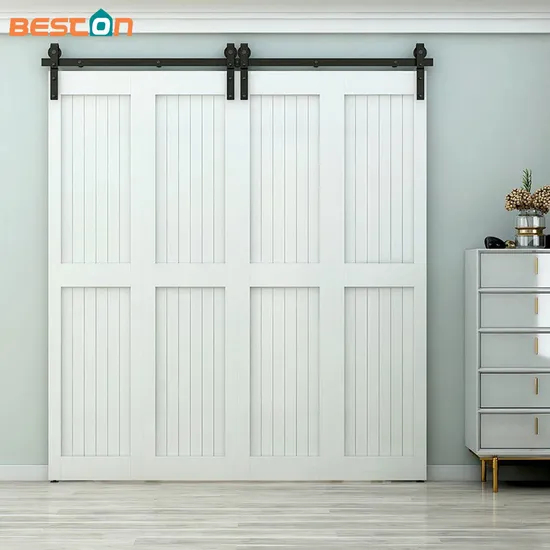 Kit de puerta corrediza plegable para armarios que ahorra espacio - Sistema de rodillos de 4 puertas