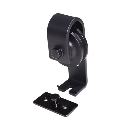 Herrajes para puertas corredizas de granero negras personalizables: solución duradera de acero inoxidable para hogares, oficinas y graneros