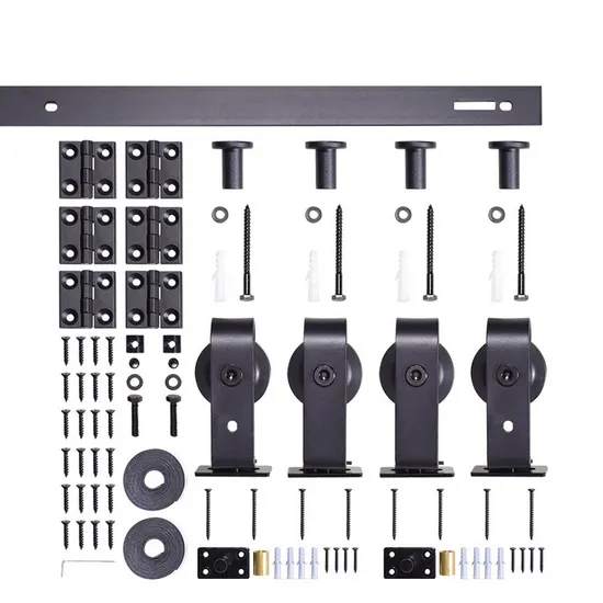 Juego de herrajes para puertas plegables plegables deslizantes de 6,6 pies