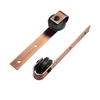 Kit de puerta corrediza de granero de grado industrial para puertas de madera | Acero inoxidable 304 y acabado cromado | Soluciones comerciales y residenciales
