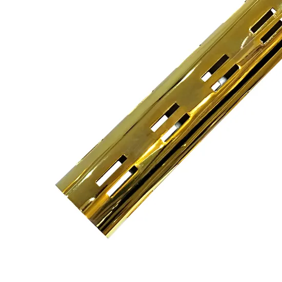 Tubo redondo cromado para exhibición de mercancías de tienda, accesorios de estante de tubo de exhibición de acero