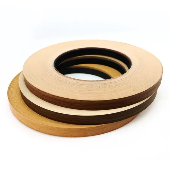 Perfil de tira de cantos coextruido de PVC de plástico brillante