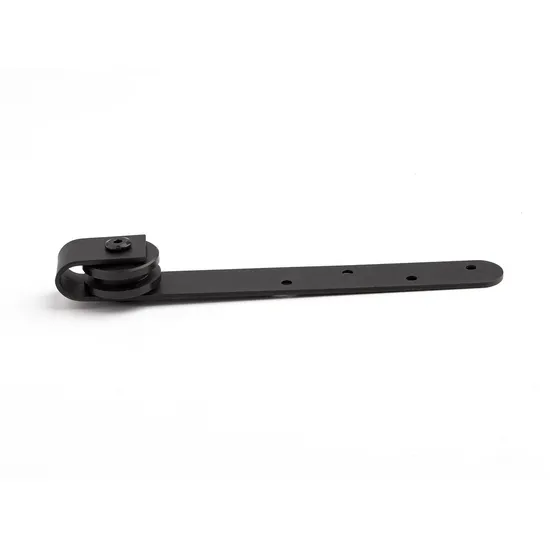 Kit de herrajes para puerta de Granero doble de hierro de derivación silenciosa Industrial rodante para gabinete
