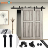 Kits de herrajes para puertas corredizas de acero en forma de J | Acero al carbono para uso industrial y doméstico | Sistema de barandillas de servicio pesado