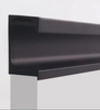 Manijas ocultadas del borde de la forma del gabinete del armario de la cocina del tirón del perfil de los materiales de aluminio de G