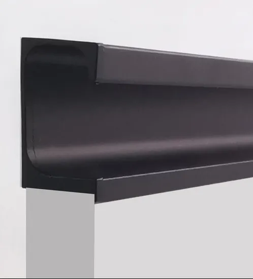 Manijas ocultadas del borde de la forma del gabinete del armario de la cocina del tirón del perfil de los materiales de aluminio de G