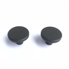 Perilla redonda de aluminio para cajón de cocina, manija de un solo orificio, color negro mate