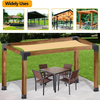 Kit de Pérgola Elevada con Soporte de Madera para Carpintería de 4 'X 4'