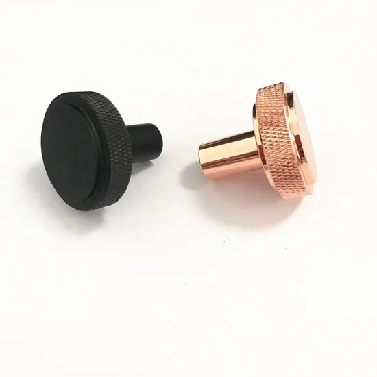 Perilla redonda de oro rosa con textura de puerta de armario de cajón de muebles de cocina