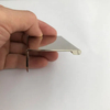 Herrajes para muebles de dormitorio, tirador de borde de cajón de armario de cocina cromado de aleación de aluminio
