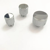 Piezas dadas vuelta CNC del OEM que trabajan a máquina el botón moleteado de aluminio por encargo de Chrome de la precisión