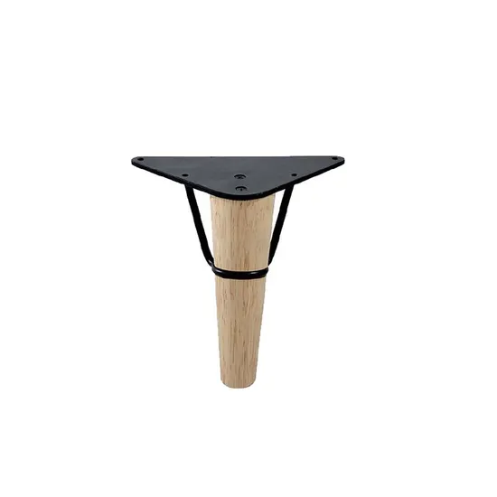 Patas asequibles para muebles de madera maciza: estructura de metal para mesas y sofás