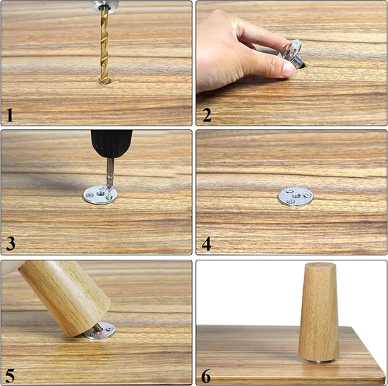 Patas de sofá de madera maciza al por mayor - Directo de fábrica para gabinetes y sillas