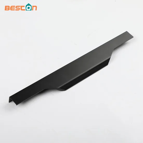 Manija ocultada del tirador decorativo integrado borde del gabinete de cocina de la aleación de aluminio