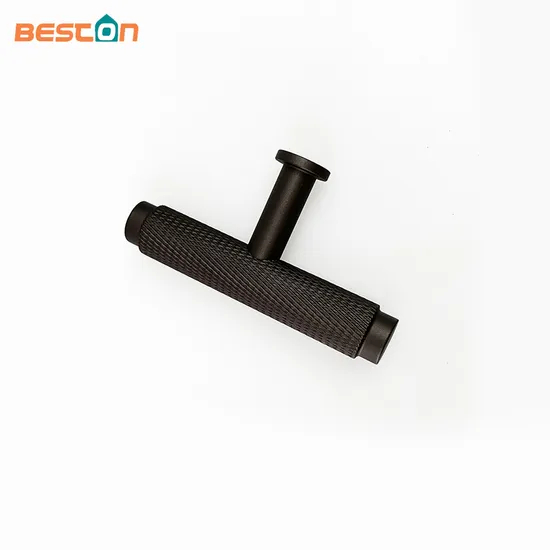 Manija de puerta de armario de cocina de aluminio, herrajes para muebles, tirador de cajón, perillas moleteadas