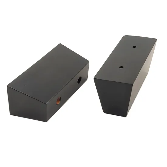 Patas rectas de madera maciza de forma cuadrada - para gabinete, cama y sofá