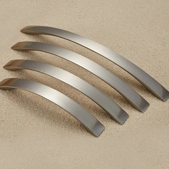 Manija de hardware de fundición a presión de aluminio, manija de gabinete de cocina cepillada con níquel de aleación de aluminio