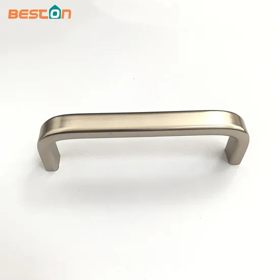 Tirador curvado en forma de U para cajón de armario de cocina, muebles de perfil de aleación de aluminio